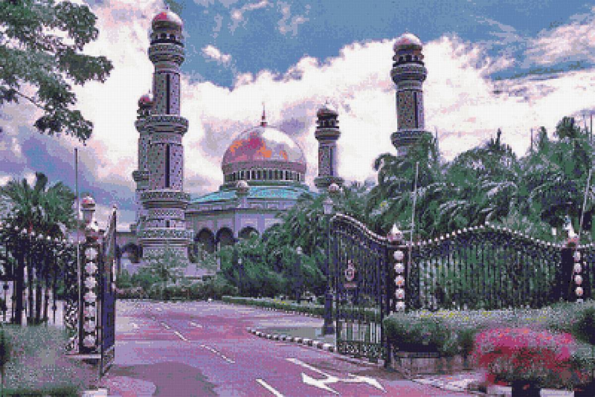 Мечеть Болкиах - мечеть, восток, азия, бруней - предпросмотр