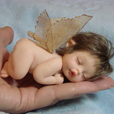 Схема вышивки «ангел в ладони»