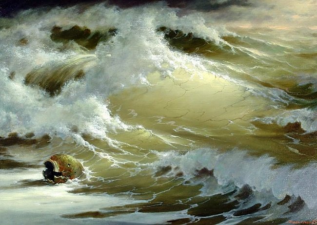 волны - морской пейзаж, вода, волны - оригинал