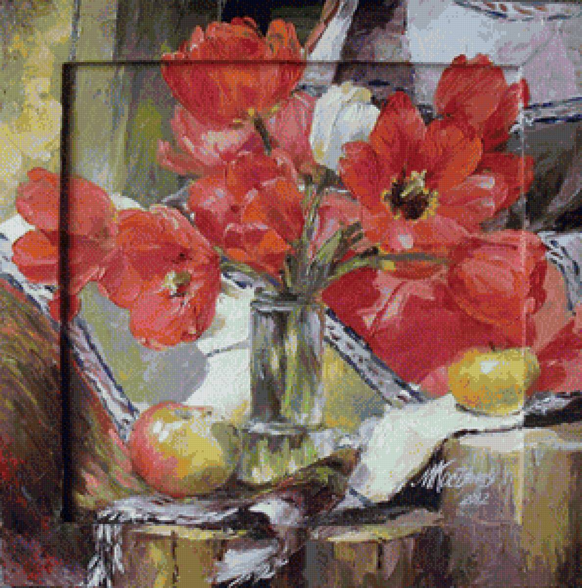 тюльпан6 - натюрморт, цветы - предпросмотр
