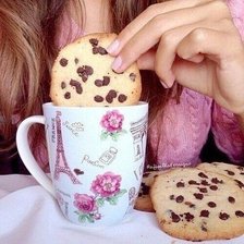 Схема вышивки «Чай с печенькой»