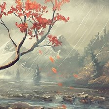 Схема вышивки «Одиночество»