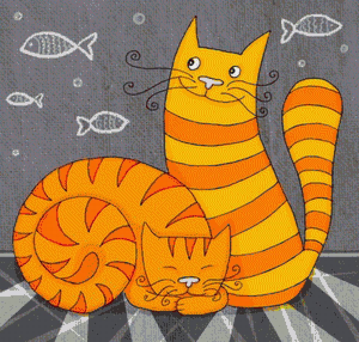 Два котика - животные, коты - предпросмотр