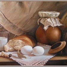 Схема вышивки «деревенский натюрморт»