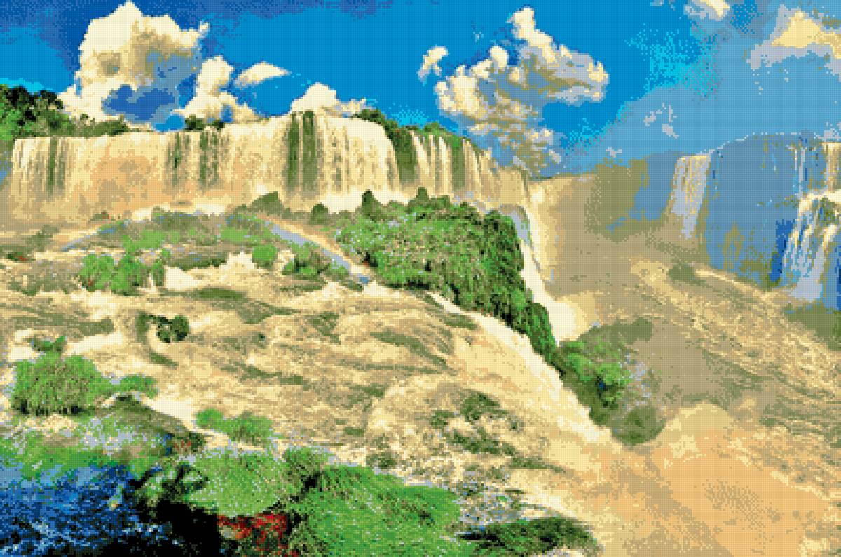 водопад Игуасу - водопад, бразилия, вода, южная америка - предпросмотр