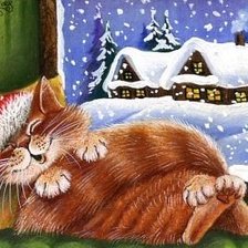 Схема вышивки «рыжий»