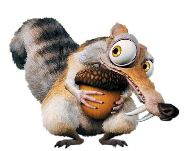 Мультяшная белка - сказка, белка, мультяшный герой, ледниковый период, детям - оригинал
