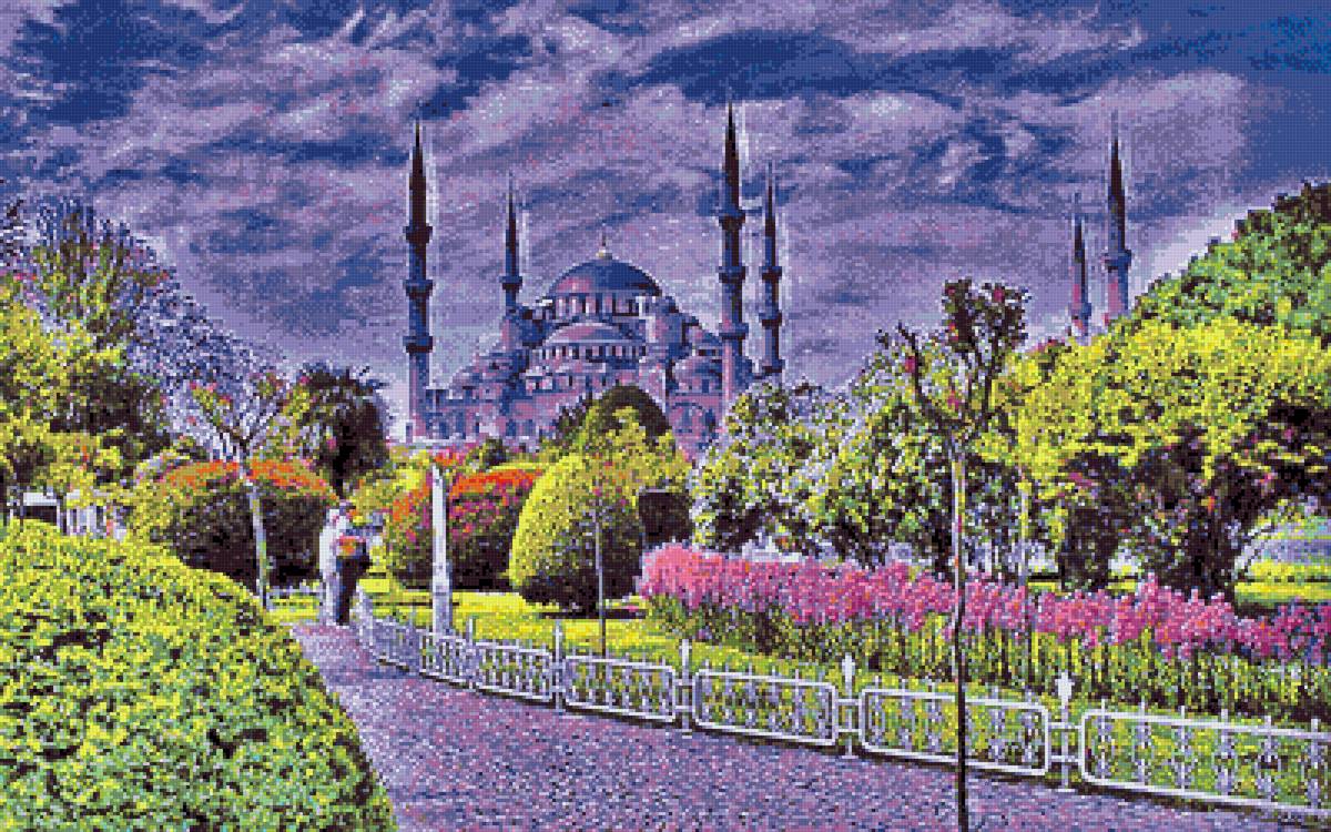 Голубая мечеть в Стамбуле - мечеть, восток, турция, стамбул - предпросмотр