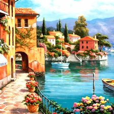 Схема вышивки «italy»