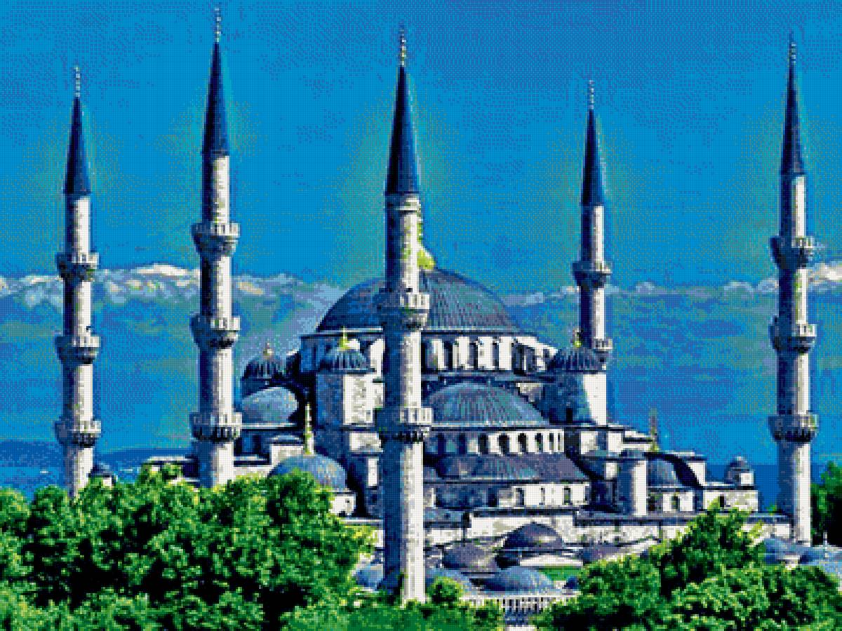 Голубая мечеть в Стамбуле - восток, стамбул, турция, мечеть - предпросмотр