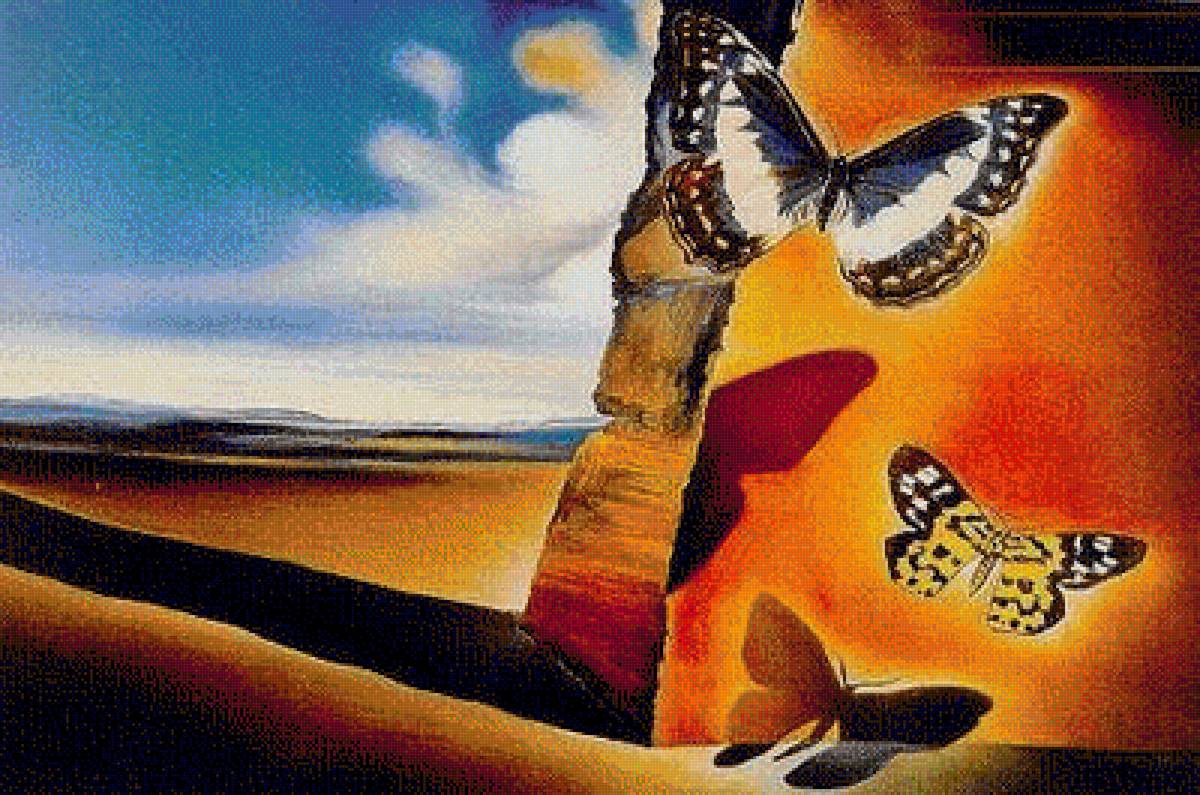 Дали - бабочки - предпросмотр