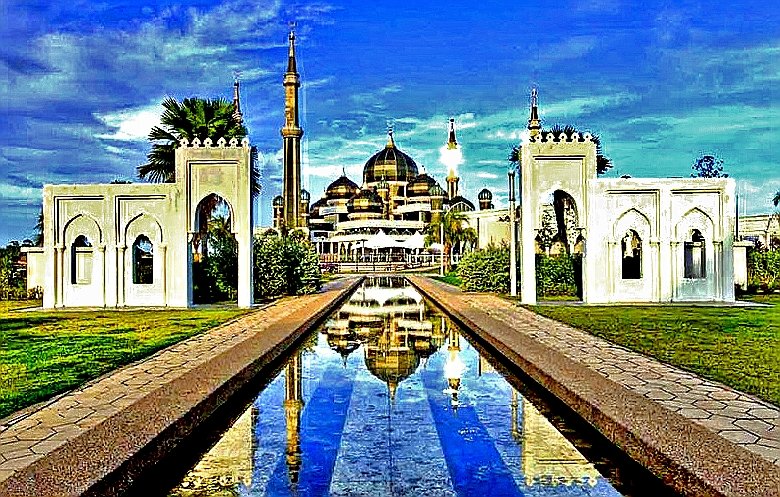 Кристальная мечеть - азия, малайзия, восток, мечеть - оригинал