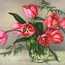 Оригинал схемы вышивки «розовое чудо» (№1269311)