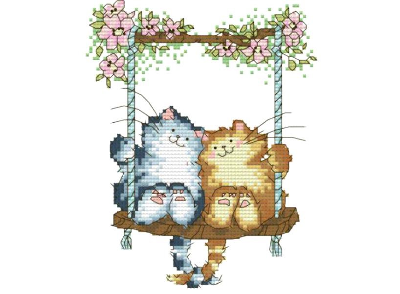 Котята на качелях - оригинал