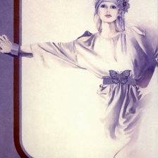 Схема вышивки «Леди 6. Сара Мун»