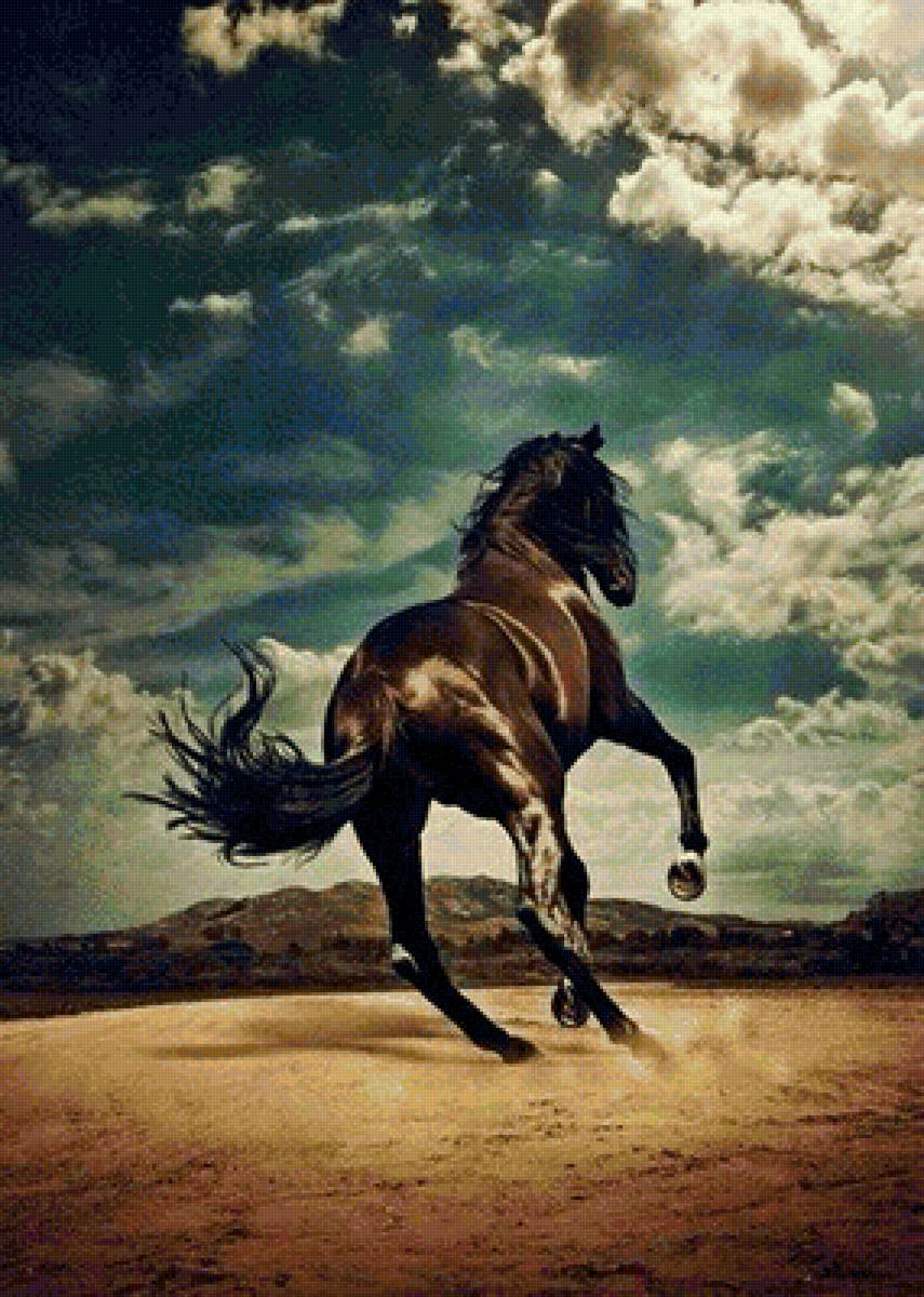 Конь - конь, прыть, красота, лошадь - предпросмотр