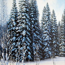 Схема вышивки «после снегопада»