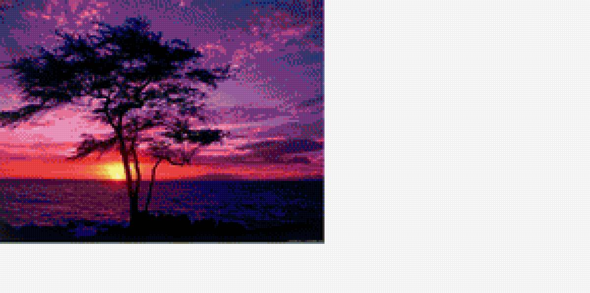 пейзаж - закат, море, пейзаж - предпросмотр