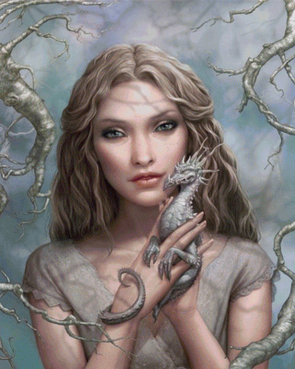 Девушка - девушка, дракон - предпросмотр