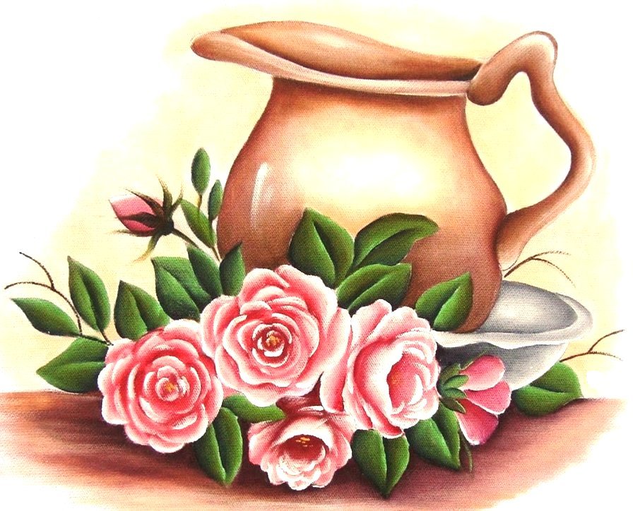 Натюрморт - розы, букет, цветок, роза, цветы - оригинал