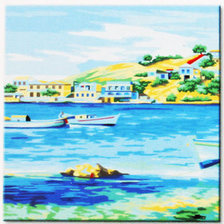 Схема вышивки «Морской пейзаж»
