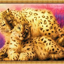 Схема вышивки «любовь тигровая»