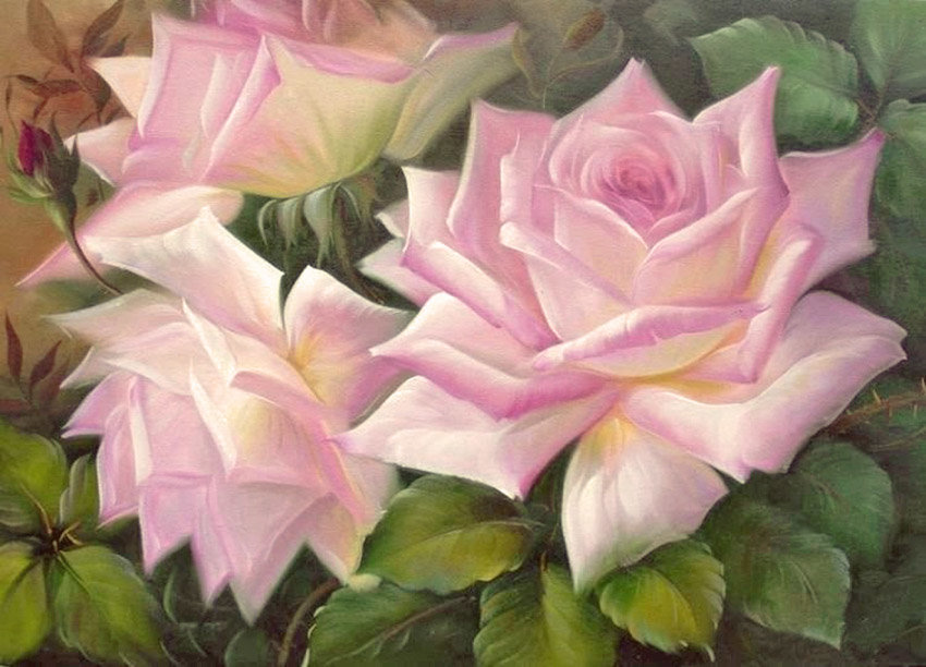 Три розы - цветы, розы - оригинал