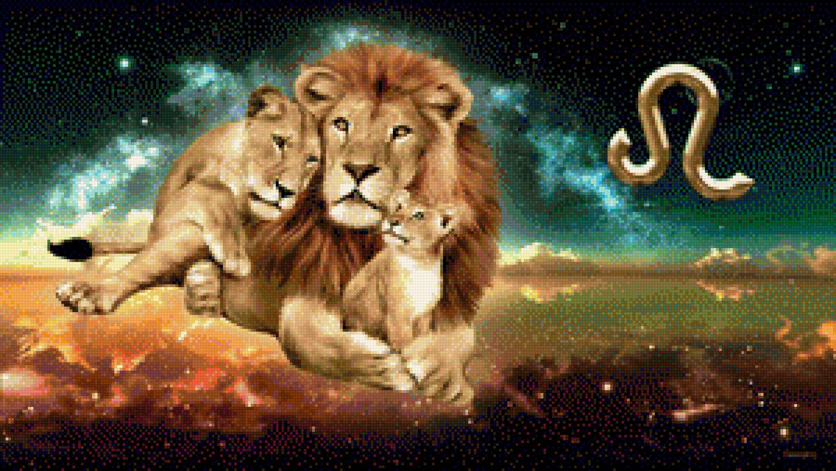 Семейство львов - лев - предпросмотр