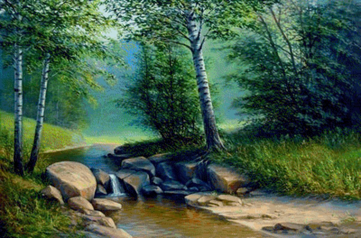 пейзаж - река, пейзаж, природа - предпросмотр