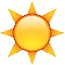 Схема вышивки «солнце эмоджи»