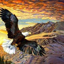 Схема вышивки «орёл»