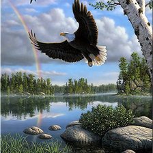 Схема вышивки «орёл5»