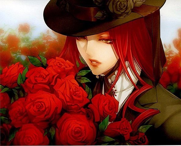 девушка с розами - оригинал