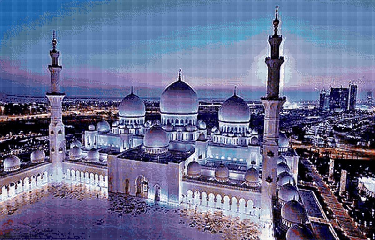 Мечеть Зайда - восток, абу-даби, объединенные арабские эмираты, мечеть - предпросмотр