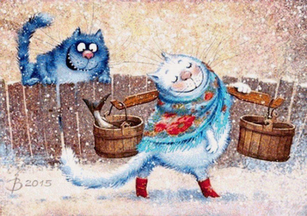 Кошки - сказки, иллюстрация - предпросмотр