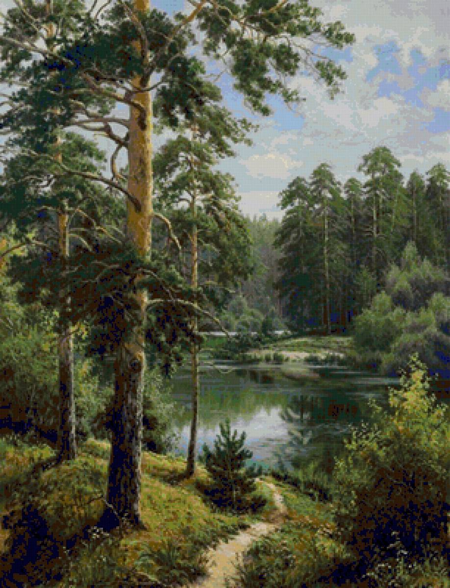 природа - природа сосны река - предпросмотр