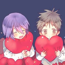 Схема вышивки «Мурасакибара и Теппей»