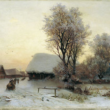 Схема вышивки «сани»