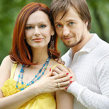 Сергей Безруков с женой