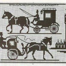 Схема вышивки «COCHE CABALLOS»