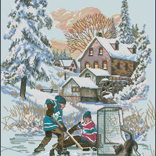 Схема вышивки «хоккей»