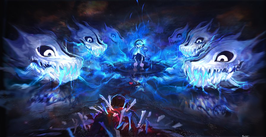 Sans battle - undertale, sans, frisk, last corridor - оригинал