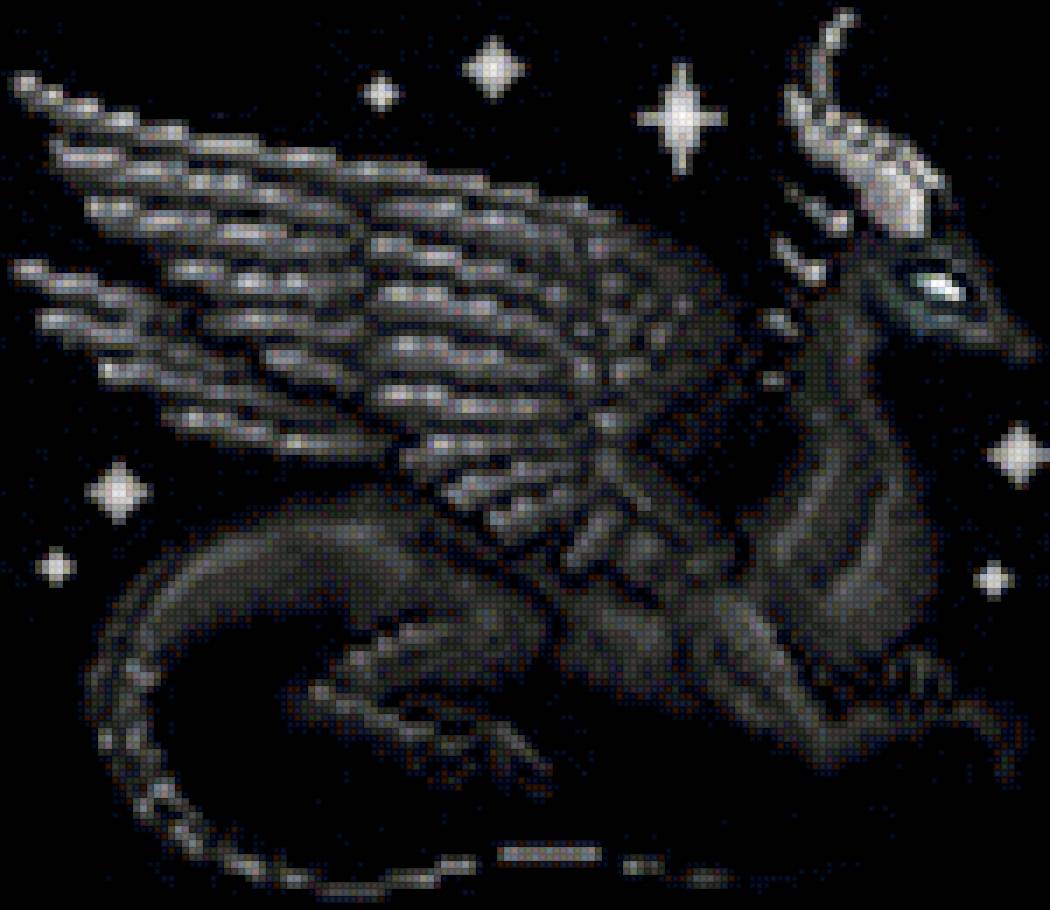 Female_Cosmos_Dragon_by_Marrionetta - дракон, звезды, ночь, dragcave - предпросмотр