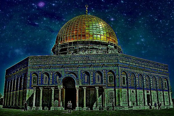 мечеть Омара в Иерусалиме - восток, иерусалим, израиль, мечеть - оригинал