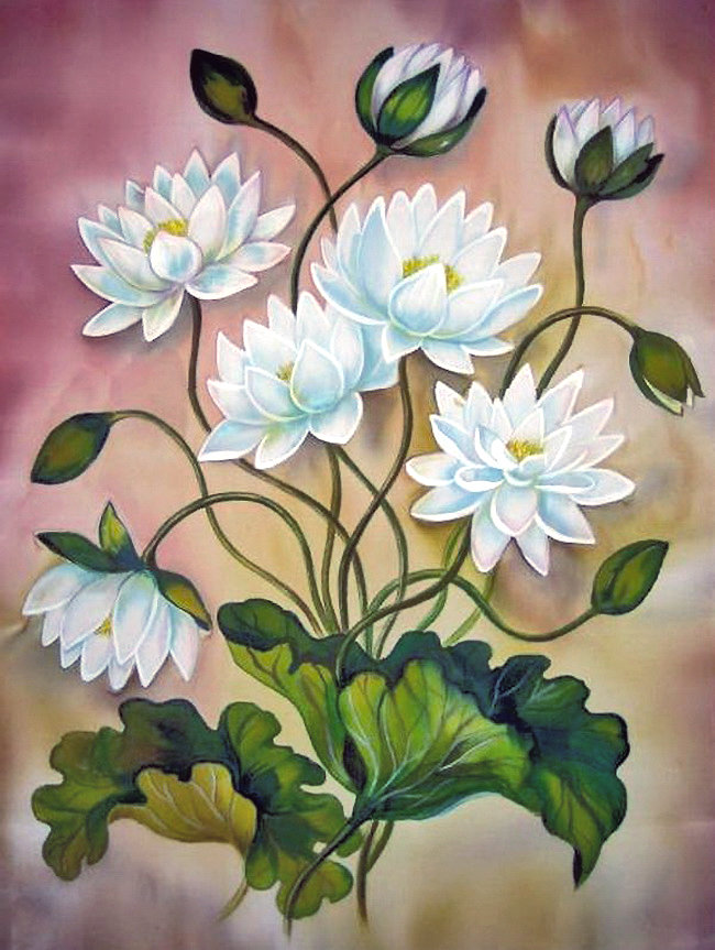 Цветущий лотос - водяные лилии, цветы - оригинал