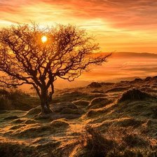 Схема вышивки «закат»