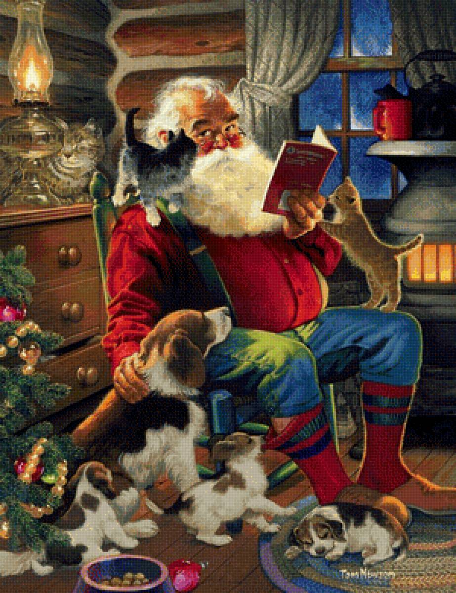 Дед Мороз - иллюстрация, сказки - предпросмотр