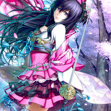 Схема вышивки «Девушка»