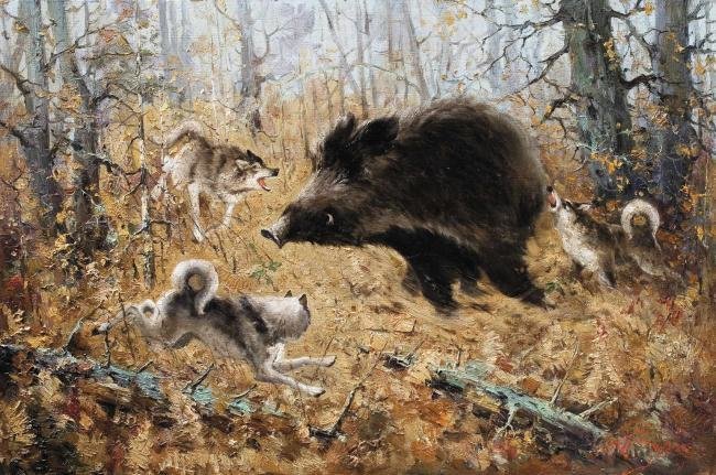 Охота на кабана - оригинал