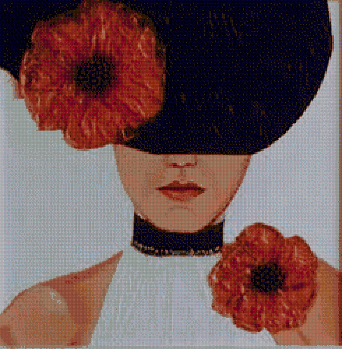 Kalapos nő - emberek - предпросмотр